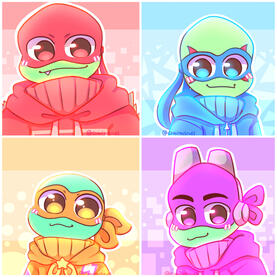 《ROTTMNT》 ❤️💙🧡💜